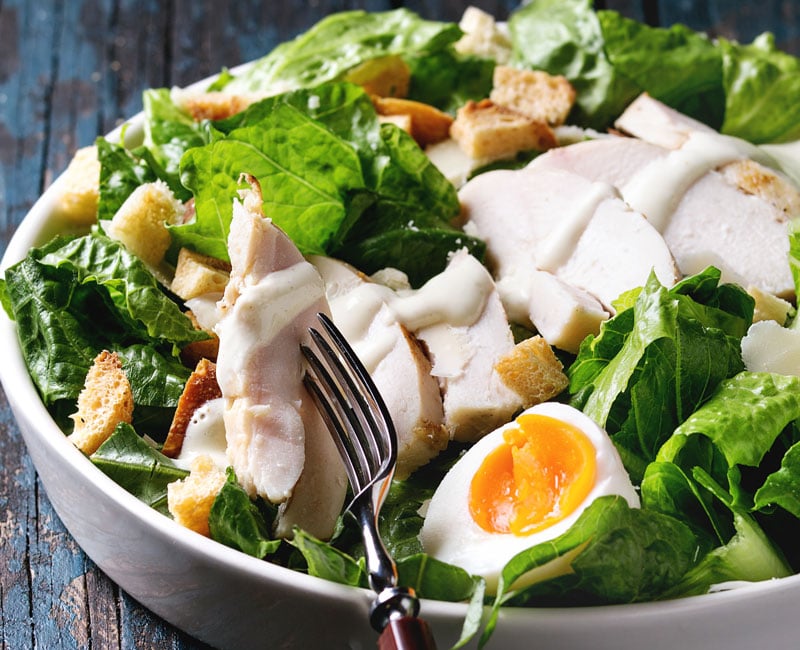 Caesar Salad With Chicken - Olive Tree Catering